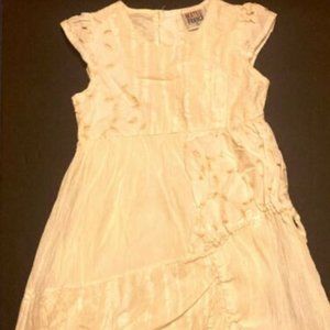 MATOU FRANCE Girls' Boutique Ivory Patchwork Dress ~ Sz 5